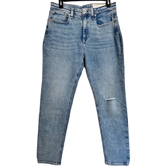 rag & bone Denim - Rag Bone Nina High Rise Ankle Crop Size 30 Jeans Ankle Skinny NWT Wells Holes $2
